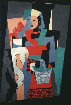 Peinture sur toile de Pablo Picasso, L'italienne, 1917 reproduction peinte à la main