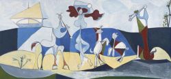Peinture sur toile de Pablo Picasso, La Joie de Vivre, 1946 reproduction peinte à la main