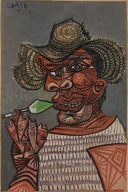 Peinture sur toile de Pablo Picasso Man With A Lollipop C.1938 reproduction peinte à la main