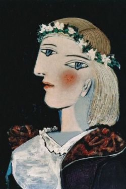 Peinture sur toile de Pablo Picasso, Marie-Thérèse con guirnalda, 1937 reproduction peinte à la main
