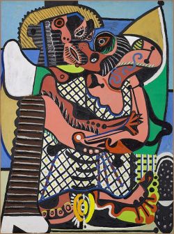 Pablo Picasso The Kiss reproduction peinte à la main