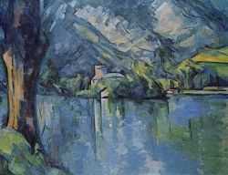Peinture sur toile de Paul Cezanne Lake Annecy 1896 reproduction peinte à la main