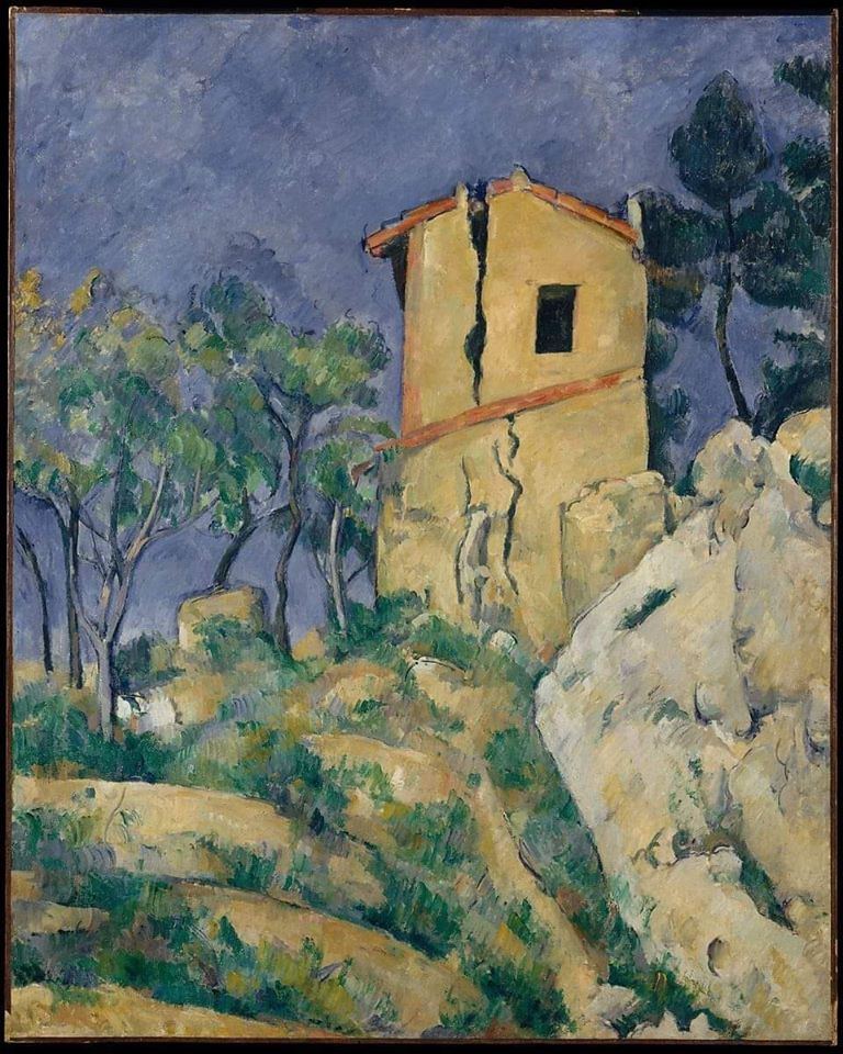 Paul Cezanne The House With The Cracked Walls 1892 94