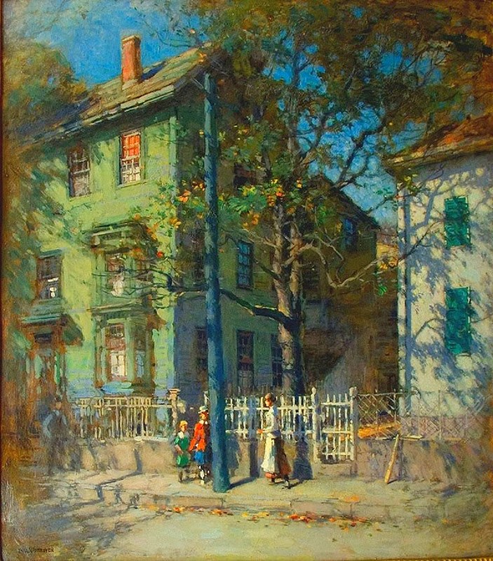 Paul Cornoyer Gloucester - A Cityscape