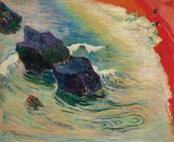 Peinture sur toile de Paul Gauguin, La Vague, 1888 reproduction peinte à la main