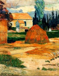 Peinture sur toile de Paul Gauguin Landscape Near Arles 1888 reproduction peinte à la main