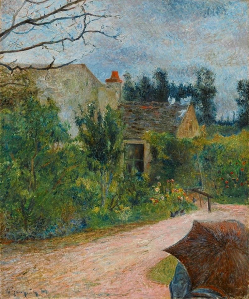 Paul Gauguin, Le Jardin de Pissarro, Quai du Pothuis à Pontoise, 1881