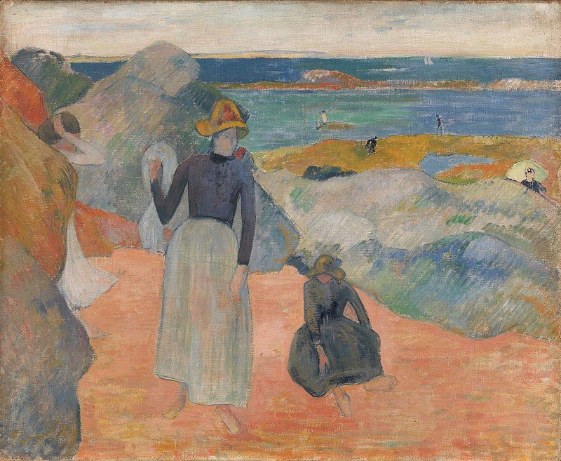 Paul Gauguin, Sur la plage en Bretagne, 1889