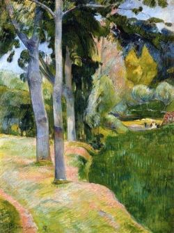 Peinture sur toile de Paul Gauguin The Large Tree - 1889 reproduction peinte à la main