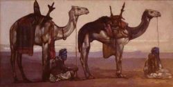 Reproduction sur toile du tableau Paul Jouve Meharis And Tuaregs