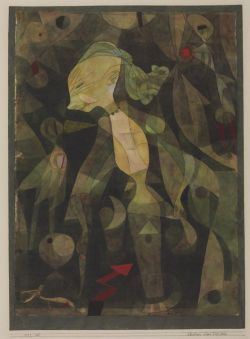 Peinture sur toile de Paul Klee, A Young Lady's Adventure reproduction peinte à la main