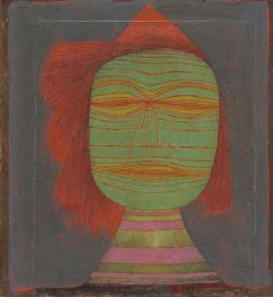 Peinture sur toile de Paul Klee, Actor's Mask reproduction peinte à la main
