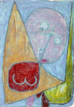 Peinture sur toile de Paul Klee, Angel Still Feminine, 1939 reproduction peinte à la main