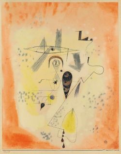 Peinture sur toile de Paul Klee, Angler Memory of M - 1919 reproduction peinte à la main