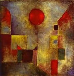 Peinture sur toile de Paul Klee, Ballon rouge reproduction peinte à la main