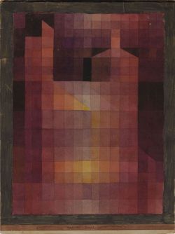 Peinture sur toile de Paul Klee, Burg 2 - Castle 2 - 1923 reproduction peinte à la main