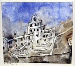 Peinture sur toile de Paul Klee, Der Palast 1912 reproduction peinte à la main