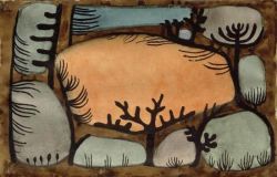 Peinture sur toile de Paul Klee, Der Tag im Wald, 1935 reproduction peinte à la main