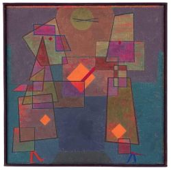 Peinture sur toile de Paul Klee Dispute 1929 reproduction peinte à la main