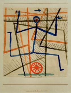 Peinture sur toile de Paul Klee, Eile ohne Rücksicht, 1935 reproduction peinte à la main