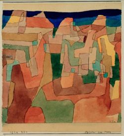Peinture sur toile de Paul Klee Felsen Am Meer 1924 reproduction peinte à la main