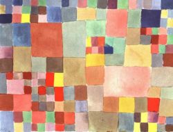 Peinture sur toile de Paul Klee, Flora on sand reproduction peinte à la main