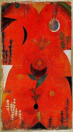 Peinture sur toile de Paul Klee Flower Myth Germany 1918 reproduction peinte à la main