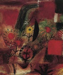 Peinture sur toile de Paul Klee, Garden in Red, 1920 reproduction peinte à la main