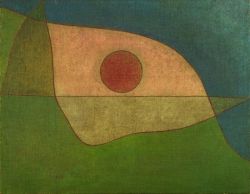 Peinture sur toile de Paul Klee, Gaze of Silence (Blick der Stille), 1932 reproduction peinte à la main