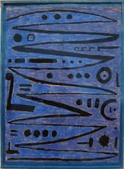 Peinture sur toile de Paul Klee, Heroic strokes of the bow reproduction peinte à la main