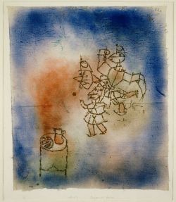Peinture sur toile de Paul Klee, Hungernde Geister , Starving Spirits reproduction peinte à la main