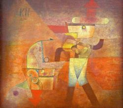 Peinture sur toile de Paul Klee, KN the Blacksmith - 1922 reproduction peinte à la main