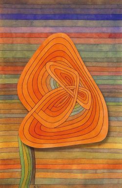 Peinture sur toile de Paul Klee Lonely Flower 1934 reproduction peinte à la main