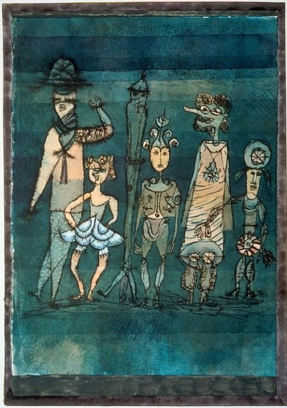Paul Klee, Masken Auf Der Wiese - Masks On The Meadow 1923