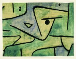 Peinture sur toile de Paul Klee, Ohne Titel (Zweierlei Augenmass), 1938 reproduction peinte à la main
