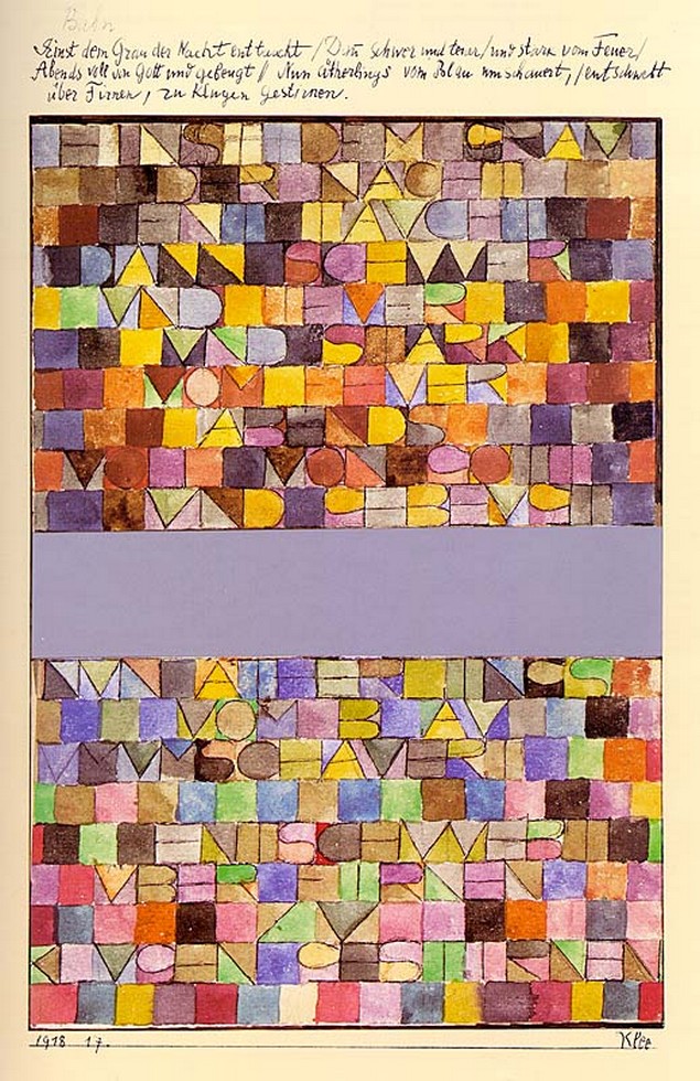 Paul Klee, Once Emerged from the Gray of Night