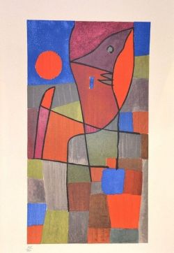 Peinture sur toile de Paul Klee, Palesio Nua, 1960 reproduction peinte à la main
