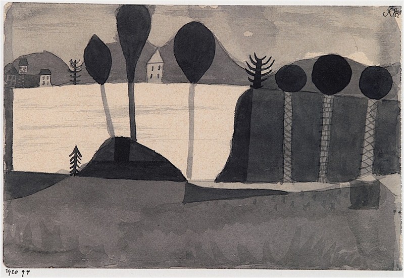 Paul Klee, Park by the Lake (also known as Parks by the Lake with Houses), 1920