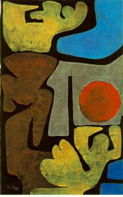 Peinture sur toile de Paul Klee, Park of idols reproduction peinte à la main