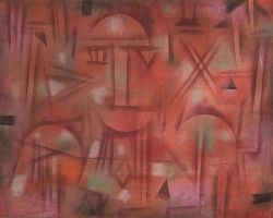 Peinture sur toile de Paul Klee, Physiognomische Kristallisation, 1924 reproduction peinte à la main