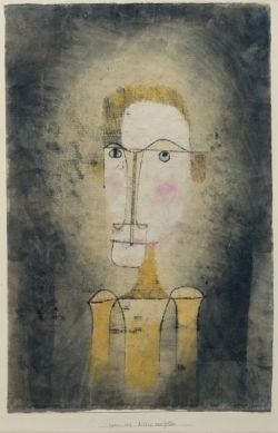 Peinture sur toile de Paul Klee, Portrait Of A Yellow Man 1921 reproduction peinte à la main