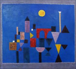 Peinture sur toile de Paul Klee, Red Bridge reproduction peinte à la main