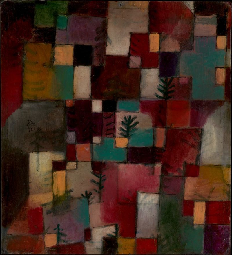 Paul Klee, Redgreen and Violet - Yellow Rhythms
