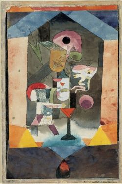 Peinture sur toile de Paul Klee, Remembrance Sheet of Conception reproduction peinte à la main