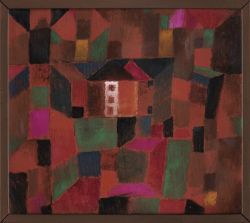 Peinture sur toile de Paul Klee Rote Landschaft 1921 reproduction peinte à la main