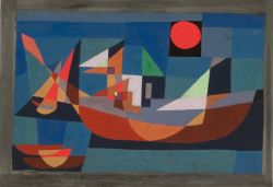 Peinture sur toile de Paul Klee, Ruehende Schiffe, 1927 reproduction peinte à la main