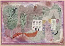 Peinture sur toile de Paul Klee, Scene of a Drama - 1923 reproduction peinte à la main