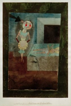 Peinture sur toile de Paul Klee, Selbstmord Eines Stubenmaedche 1923 reproduction peinte à la main