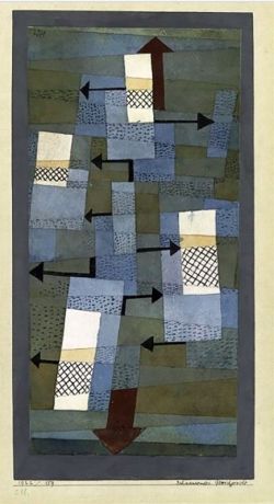 Peinture sur toile de Paul Klee, Shaky Balance - 1922 reproduction peinte à la main