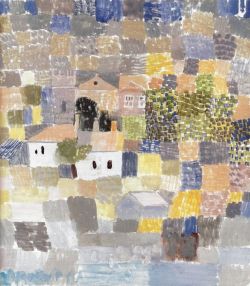 Peinture sur toile de Paul Klee, Sicilian Landscape 1924 reproduction peinte à la main